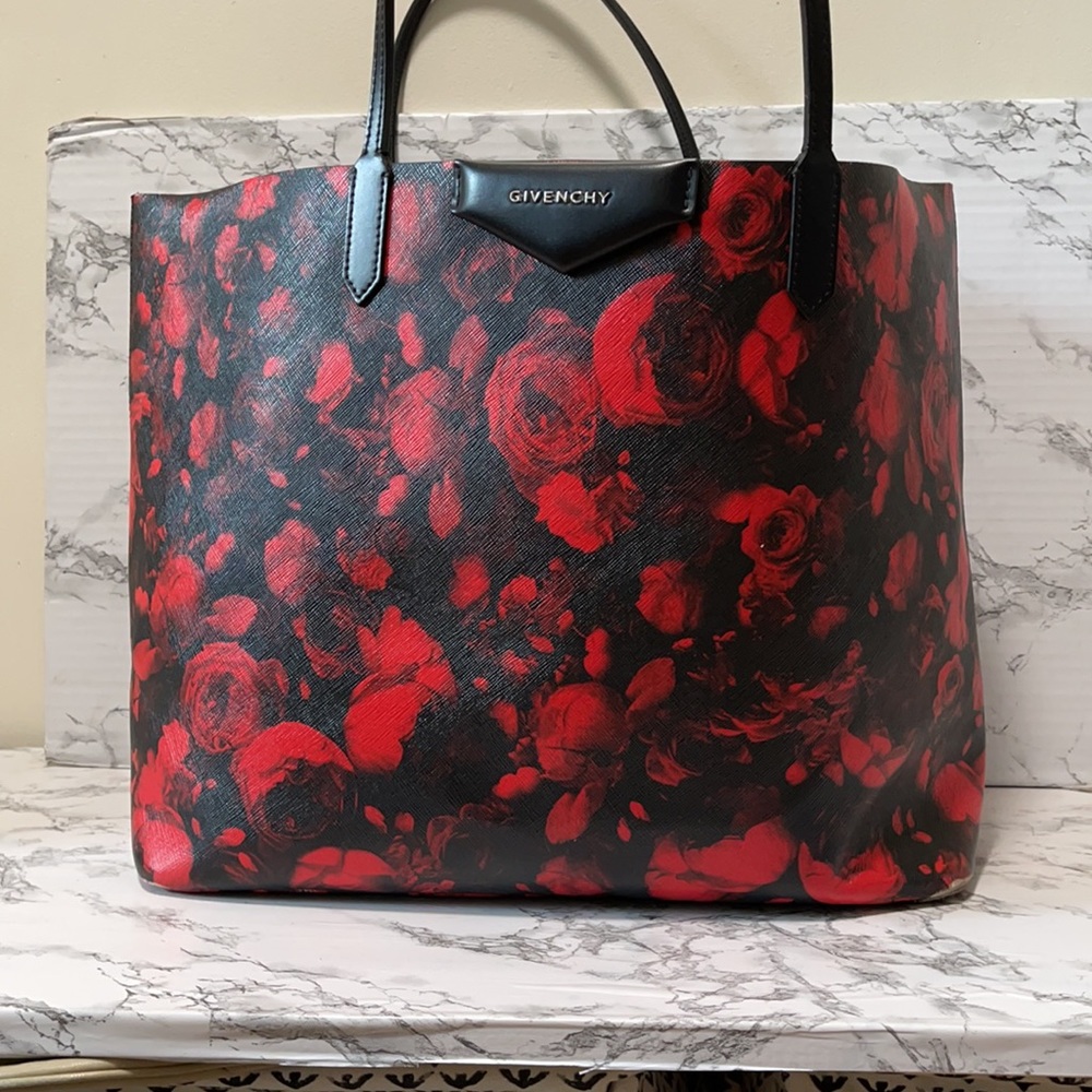 Givenchy Antigona Large Floral Print Large Tote B… - image 2